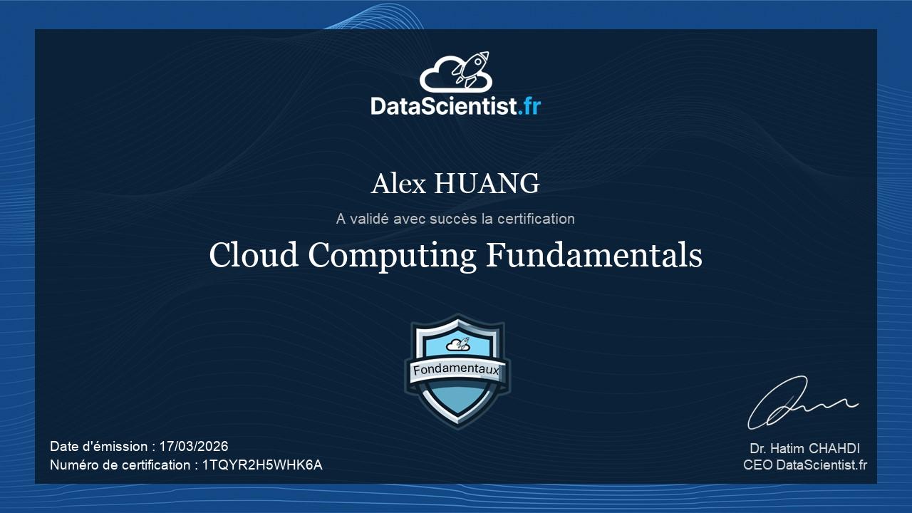 Certifications: Cloud Computing Fundamentals